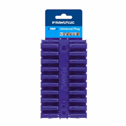 Rawlplug Universal Plug (Pack Of 80) - 8 x 32mm, Blue