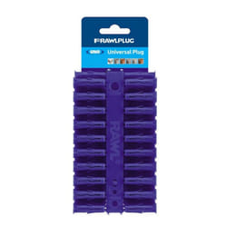 Rawlplug Universal Plug (Pack Of 80) - 8 x 32mm, Blue