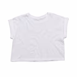 Mantis Womens/Ladies Organic Cropped T-Shirt - XS, White