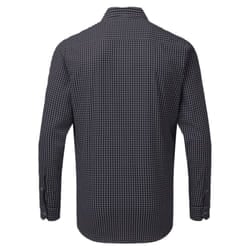 Premier Mens Maxton Check Long Sleeve Shirt - 3XL, Silver/White