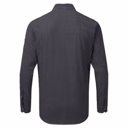 Premier Mens Maxton Check Long Sleeve Shirt - M, Silver/White