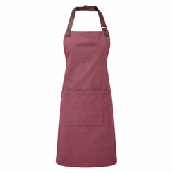 Premier Adults Unisex Annex Bib Apron - One Size, Burgundy