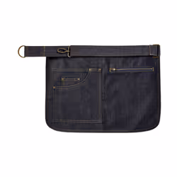 Premier Adults Unisex Metro Utility Hip Apron - One Size, Indigo Denim