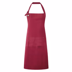 Premier Calibre Heavy Canvas Pocket Apron - One Size, Burgundy