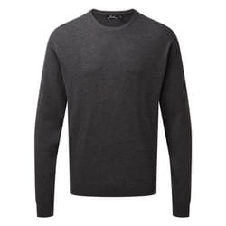 Premier Adults Unisex Cotton Rich Crew Neck Sweater - XL, Charcoal