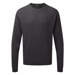 Premier Adults Unisex Cotton Rich Crew Neck Sweater - XS, Charcoal