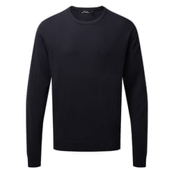 Premier Adults Unisex Cotton Rich Crew Neck Sweater - XS, Navy