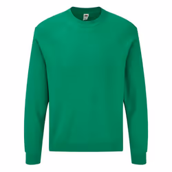 Fruit Of The Loom Adults Unisex Classic Raglan Sweatshirt - S, Heather Green