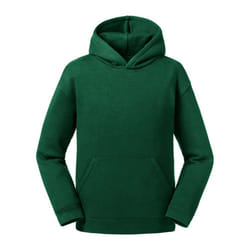Russell Kids/Childrens Authentic Hooded Sweatshirt - 13-14 Years, Bottle Green