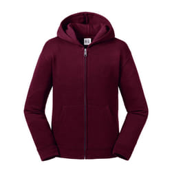 Russell Kids/Childrens Authentic Zip Hooded Sweatshirt - 3-4 Years, Burgundy