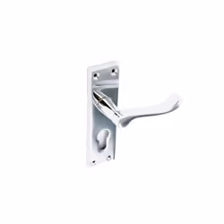 Securit Chrome Scroll Euro Lock Handles (1 Pair)