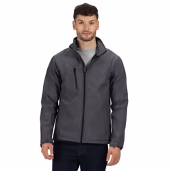 Regatta Professional Mens Ablaze Three Layer Soft Shell Jacket - M, Seal Grey/Black