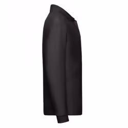 Fruit Of The Loom Childrens/Kids Long Sleeve Pique Polo Shirt - 12-13 Years, Black