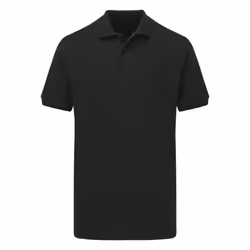 Ultimate Adults Unisex 50/50 Pique Polo - XS, Black