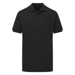 Ultimate Adults Unisex 50/50 Pique Polo - XS, Black