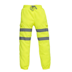 Yoko Adults Unisex Hi Vis Jogging Pants - 3XL, Hi-Vis Yellow
