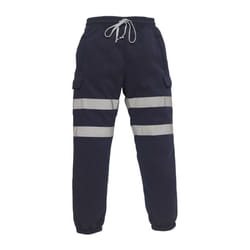 Yoko Adults Unisex Hi Vis Jogging Pants - 2XL, Navy Blue