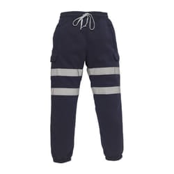 Yoko Adults Unisex Hi Vis Jogging Pants - 3XL, Navy Blue