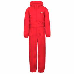 Trespass Childrens/Kids Button Rain Suit - 2-3 Years, Red