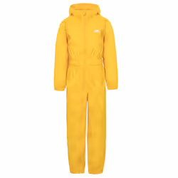 Trespass Childrens/Kids Button Rain Suit - 5-6 Years, Sunshine