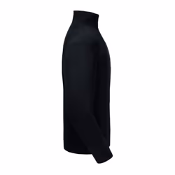 Russell Mens Authentic Zip Neck Sweatshirt - XS, Black