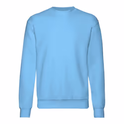 Fruit Of The Loom Kids Unisex Premium 70/30 Sweatshirt (Pack of 2) - 12-13 Years, Sky Blue