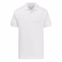 Ultimate Adults Unisex 50/50 Pique Polo - XS, White
