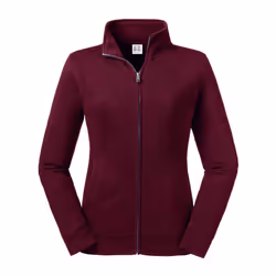 Russell Womens/Ladies Authentic Sweat Jacket - XS, Burgundy