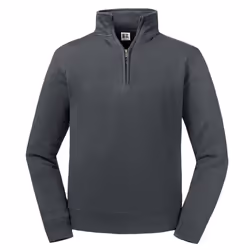 Russell Mens Authentic Quarter Zip Sweatshirt - 2XL, Convoy Grey
