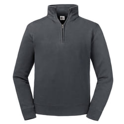 Russell Mens Authentic Quarter Zip Sweatshirt - 4XL, Convoy Grey