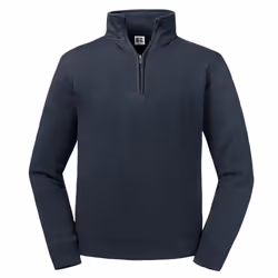 Russell Mens Authentic Quarter Zip Sweatshirt - XS, French Navy