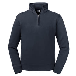 Russell Mens Authentic Quarter Zip Sweatshirt - XS, French Navy