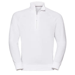Russell Mens Authentic Quarter Zip Sweatshirt - M, White