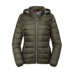 Russell Womens/Ladies Ladies Hooded Nano Jacket - S, Dark Olive