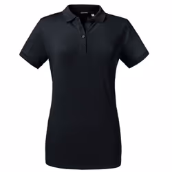 Russell Womens/Ladies Tailored Stretch Polo - 2XL, Black