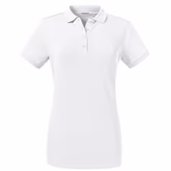 Russell Womens/Ladies Tailored Stretch Polo - 2XL, White
