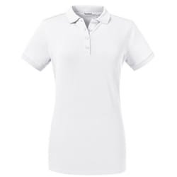 Russell Womens/Ladies Tailored Stretch Polo - 2XL, White