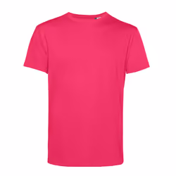 B&C Mens Organic E150 T-Shirt - XS, Magenta Pink
