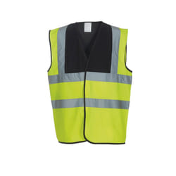 Yoko Adults Unisex Two Tone Class 1 Reflective Jacket - XL, Hi Vis Yellow/Black