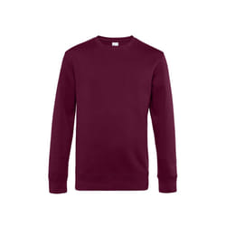 B&C Mens King Crew Neck Sweater - XS, Dark Cherry