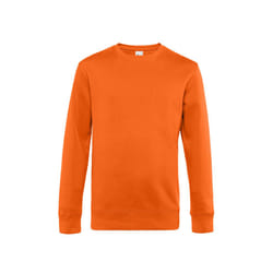 B&C Mens King Crew Neck Sweater - XS, Pure Orange