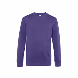 B&C Mens King Crew Neck Sweater - XS, Radiant Purple