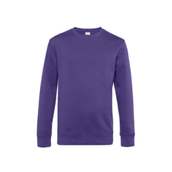 B&C Mens King Crew Neck Sweater - XS, Radiant Purple