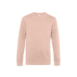 B&C Mens King Crew Neck Sweater - XS, Soft Rose
