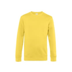 B&C Mens King Crew Neck Sweater - S, Yellow Fizz