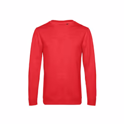 B&C Mens Set In Sweatshirt - XS, Heather Red