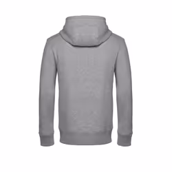 B&C Mens King Zipped Hooded Sweat - XS, Heather Grey