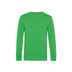 B&C Mens Organic Crew Neck Sweat - 2XL, Apple Green