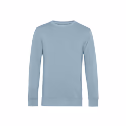 B&C Mens Organic Crew Neck Sweat - XS, Blue Fog
