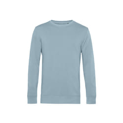 B&C Mens Organic Crew Neck Sweat - XS, Blue Fog